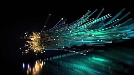 Optical Transfers Powered By Fiberglass and Algorithm: Stream Data Through a Network of Fibre-Optic Cables: Generative AI