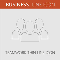 3 businessmen silhouette vector icon eps 10. Business man simple isolated pictogram.