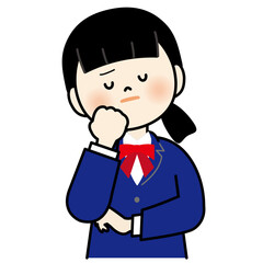 悩んでいる女子学生3