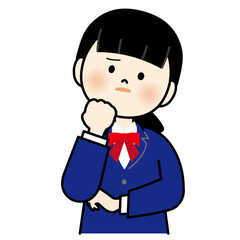 悩んでいる女子学生4