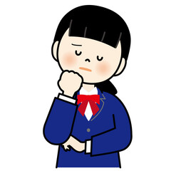 悩んでいる女子学生3