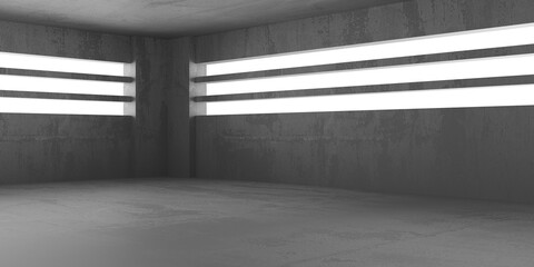Abstract architecture interior background. Modern concrete room