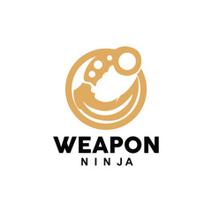 Obraz premium Weapon Logo, Traditional Weapon Karambit Vector, Ninja Fighting Tool Simple Design, Symbol Icon, Illustration