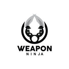 Weapon Logo, Traditional Weapon Karambit Vector, Ninja Fighting Tool Simple Design, Symbol Icon, Illustration