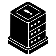 A unique design icon of server error 