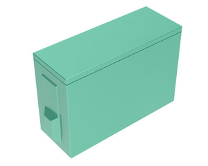 Air conditioner isolated on transparent background. 3d rendering - illustration