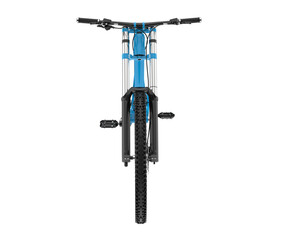 Mountain bike isolated on transparent background. 3d rendering - illustration
