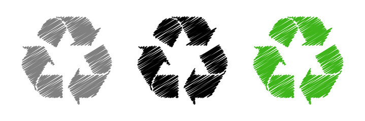 Recycle symbol set