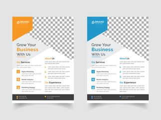 Professional business flyer template design
