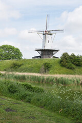 dutch windmill in the country