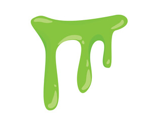 Concept Slime spot liquid. The flat, vector style of this green slime spot illustration makes it easily adaptable to a variety of projects. Vector illustration.