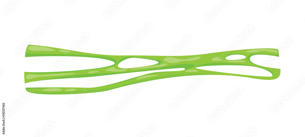 Poster concept slime spot liquid net. a cartoon-style illustration of a green slime spot, designed with a u