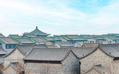 Fototapeta na wymiar The ancient county of Taiyuan, Shanxi Province, China