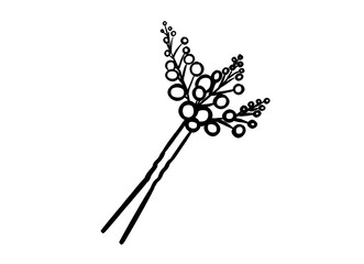 silhouette of a flower