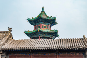 Naklejka premium The ancient county of Taiyuan, Shanxi Province, China