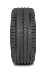 Car tire isolated on white or transparent background.