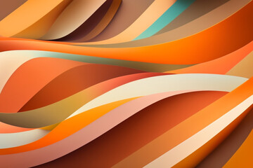 abstract background with waves generated Ai