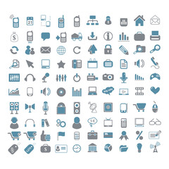 collection of icon vector designs with various shapes