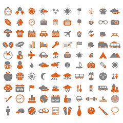 collection of icon vector designs with various shapes