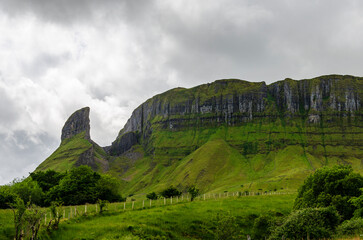 Eagle's Rock in County Leitrim Ireland is part of the Dartry mountain range and is a popular hiking spot for tourists from all around the world