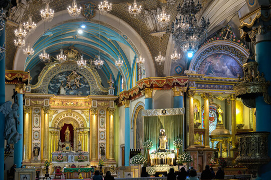Altar, Basilica and Convent of Santo Domingo (Convent of the Holy Rosary), Lima, Peru