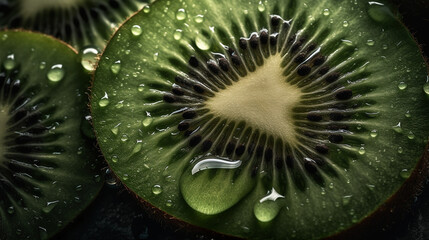 kiwi fruit in water