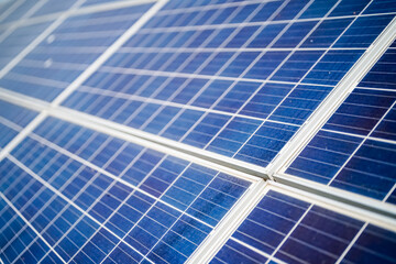 Solar panel, photovoltaic, alternative electricity source - concept of sustainable resources.