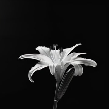 White blossoming flower. Mysterious and magical. Great for fantasy, mystery, crime, romance, drama.	