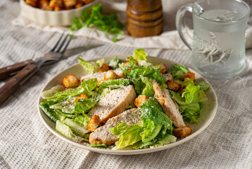 Homemade ceasar salad