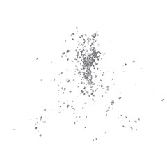 Concrete rock debris isolated transparent background 3d rendering

