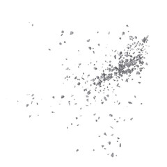 Concrete rock debris isolated transparent background 3d rendering
