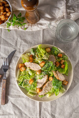 Homemade ceasar salad