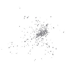 Concrete rock debris isolated transparent background 3d rendering
