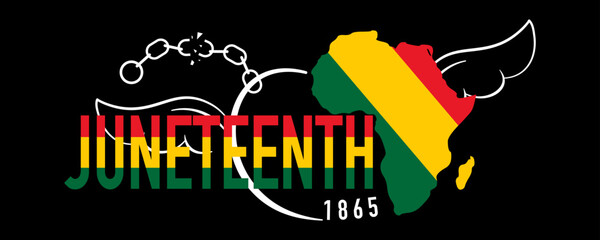 Junteenth freedom day vector design
