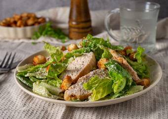 Homemade ceasar salad