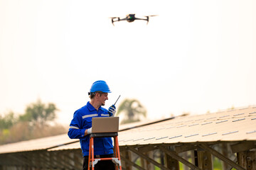 Solar panel, photovoltaic, alternative electricity source - concept of sustainable resources.