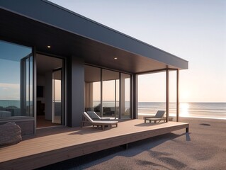 Luxury modern house, generative ai