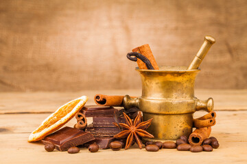 coffee chocolate composition