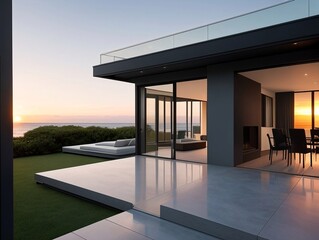 Luxury modern house, generative ai