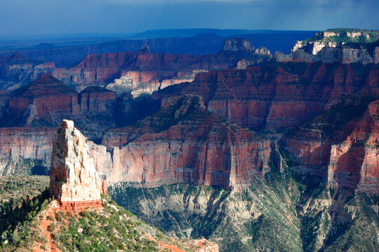 Mount Hayden from Point Imperial, north rim, Grand Canyon, Arizona