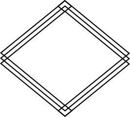 Geometric Label Frame Border