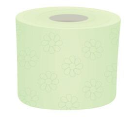 Toilete paper rolls package. vector