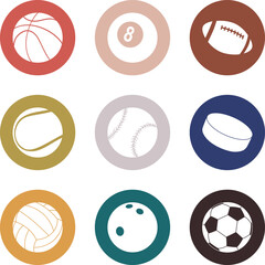 Obraz premium Vector of the Balls elements