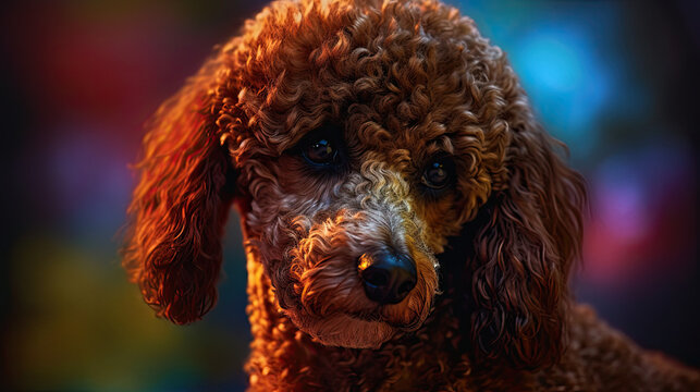 Regal and Refined: Realistic Poodle Illustrations for Dog Lovers, Generative AI