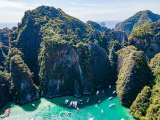view of the sea droneview of thailand