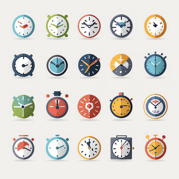 Business Clock Icons