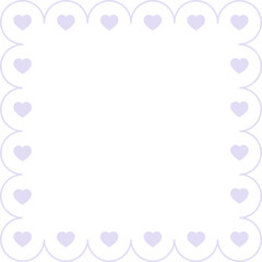 Scalloped Edge Square Frame