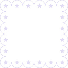 Scalloped Edge Square Frame