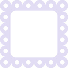 Scalloped Edge Square Frame