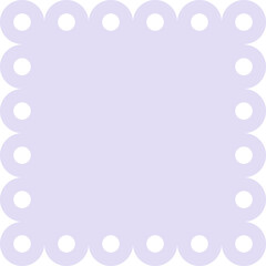 Scalloped Edge Square Frame